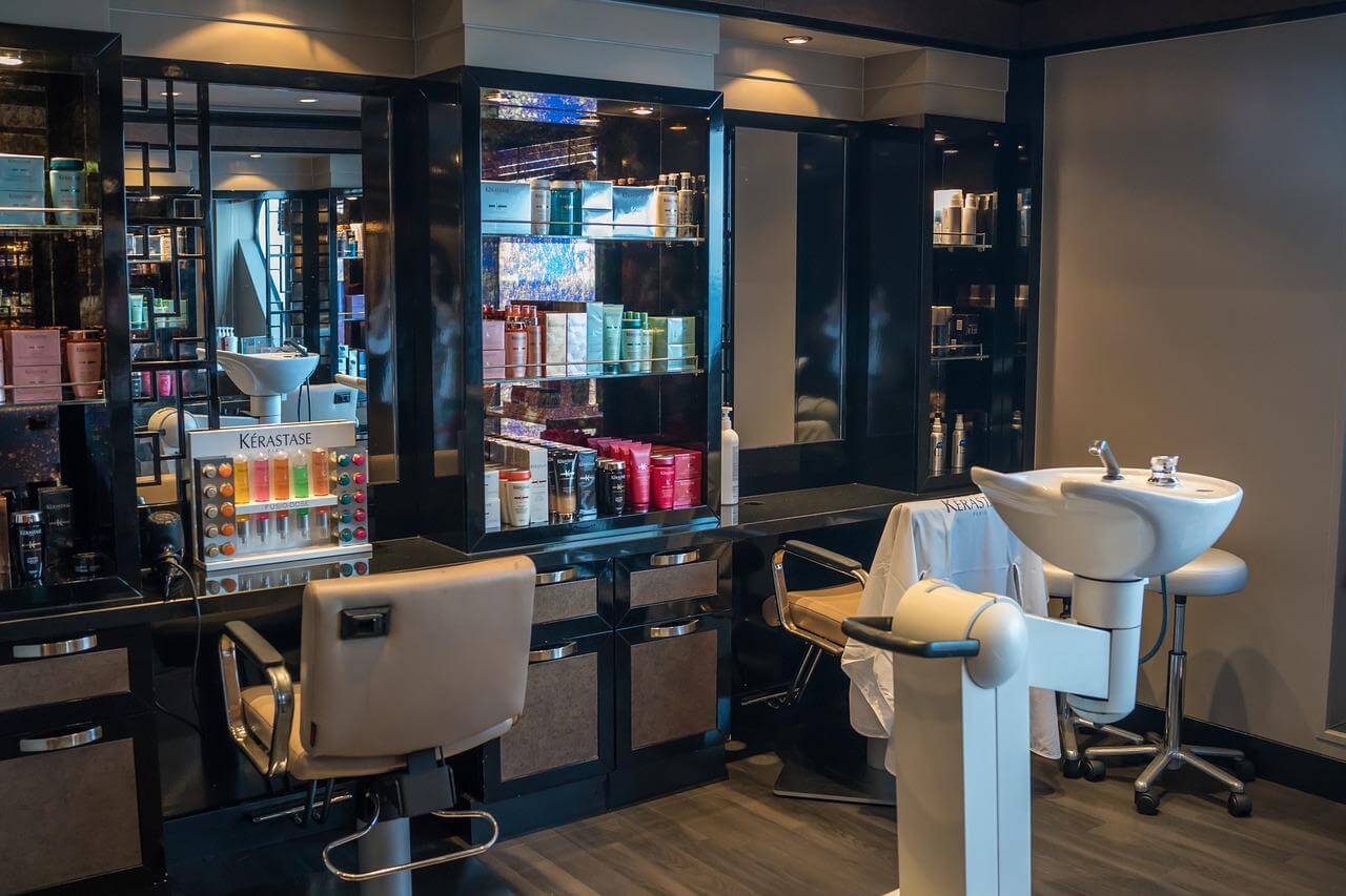 美容室使用SALONPOS レジスタンド 本体とキーボードなど直接手渡し（1 